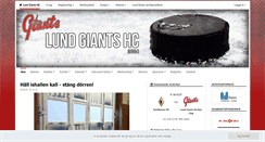 Desktop Screenshot of lundgiants.se