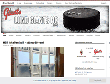 Tablet Screenshot of lundgiants.se